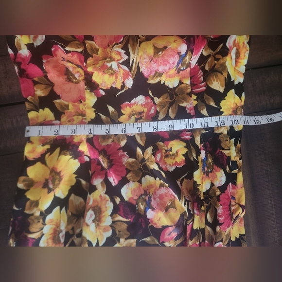 Sz 6 Hearts & Roses Floral Sleeveless Swinger's Dress - Picture 8 of 9